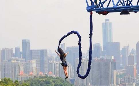 玩蹦極作文400字