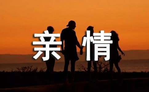 我愛親情作文550字
